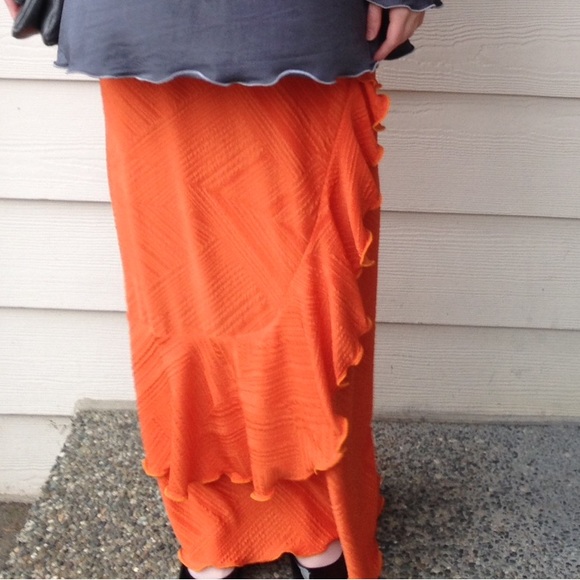 Modest 4- Orange Skirt - Picture 3 of 3